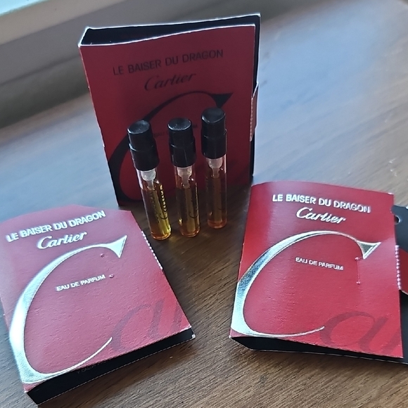 Cartier Other - New Cartier Le Baiser du Dragon Perfume Spray Vial Set Of 3 Samples